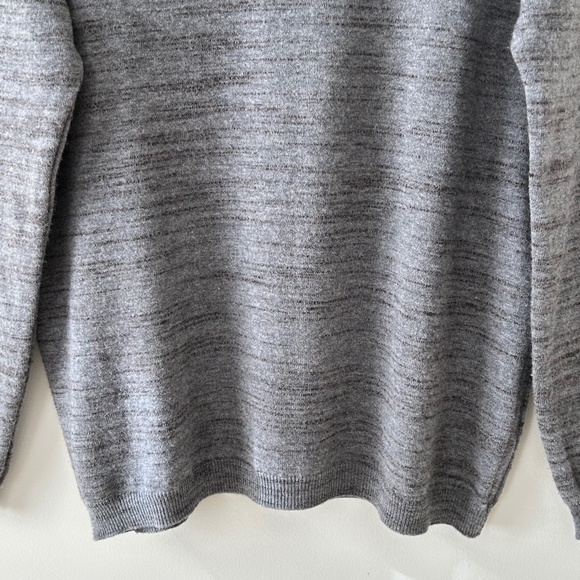 Billy Reid 100% Wool Gray V-Neck Sweater - Picture 3 of 16